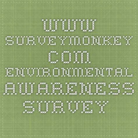 Environmental Awareness Survey