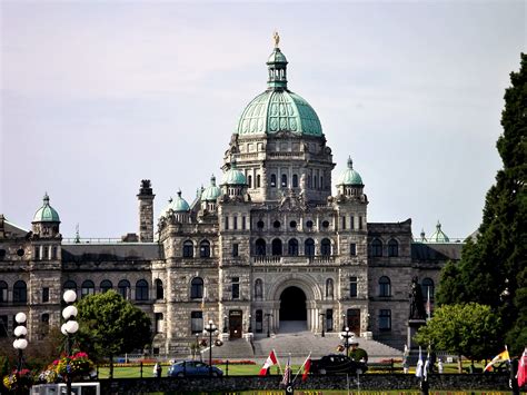 Victoria Parliament Buildings From The Inner Harbour June 2015