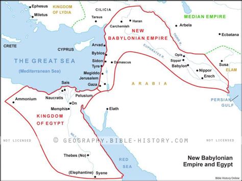 Old Testament Bible Maps Babylon
