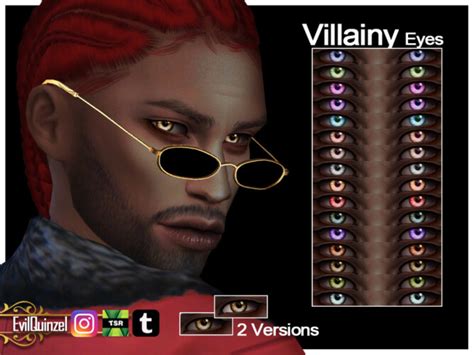 Villainy Eyes By Evilquinzel At Tsr Sims 4 Updates