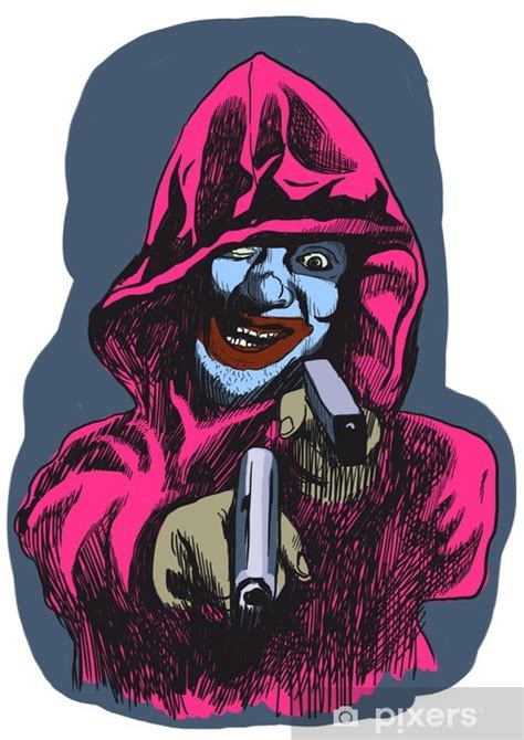 Этот предмет никто не продает. Tekening Killer Clown - Crimi Clown Horror Masker Feestbazaar Nl - alexamulberry-bags-wall