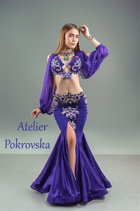 Original Design Belly Dance Costume Atelier Elena Pokrovska Ropa Danza Del Vientre Ropa De