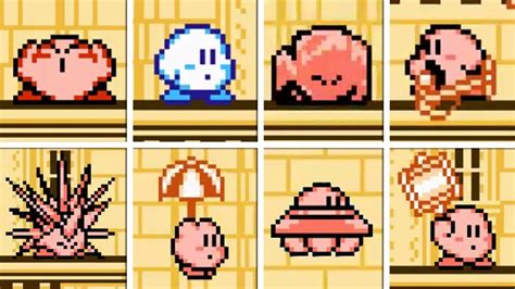 Kirby S Adventure Abilities In Color Seowcunseo