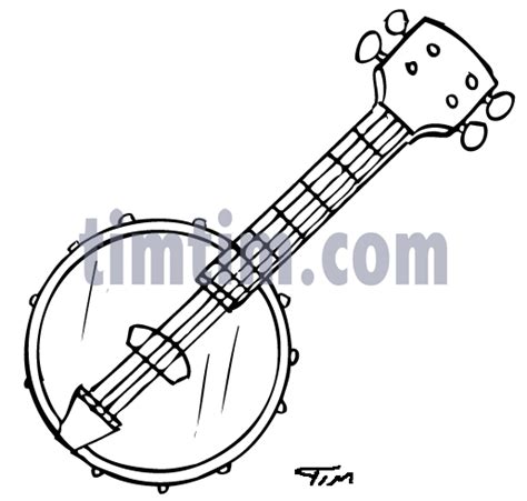 Https://tommynaija.com/draw/how To Draw A Banjo Instrument Step By Step