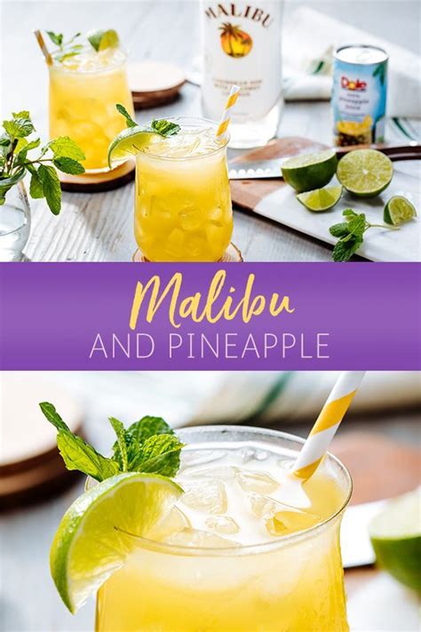 These malibu rum drinks taste just like the beach and are perfect for sipping when it gets warm. MALIBU and Pineapple | Recipe | Malibu drinks, Easy drink ...