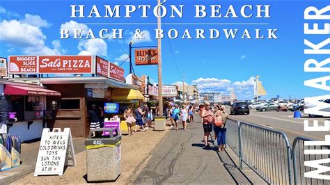 4k Hampton Beach And Boardwalk Hampton New Hampshire Scenic Walking