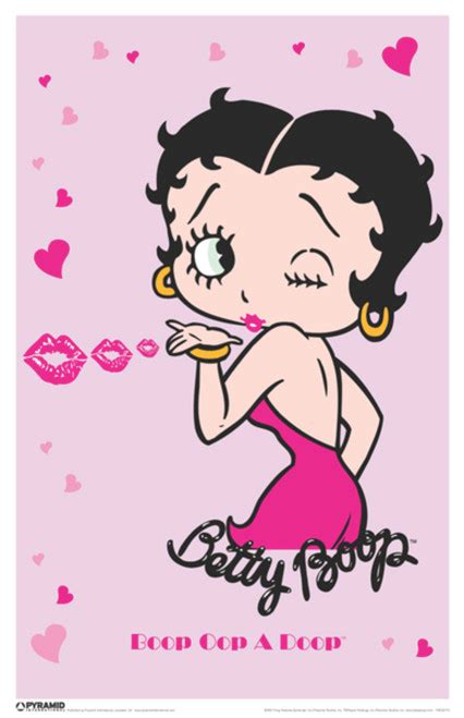 Betty Boop Blowing Kisses Winking Cute Valentines Day Cool Wall Decor
