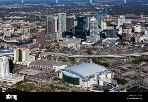 Aerial View Above Tampa Florida Stock Photo Alamy