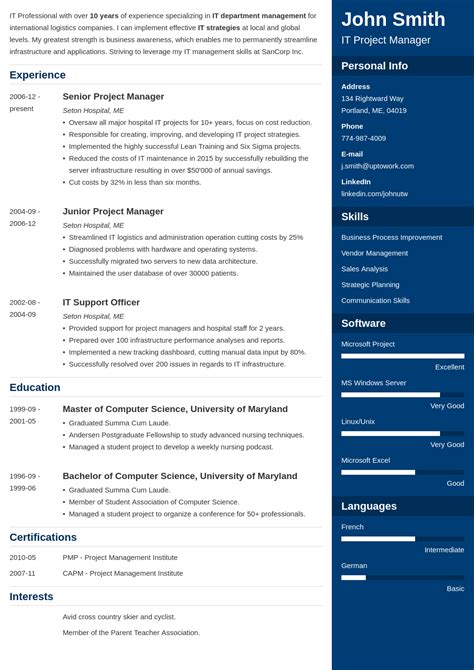 Putting this in writing is an important step. 20+ CV Templates: Download a Professional Curriculum Vitae