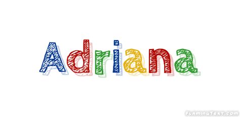 Adriana Logo Free Name Design Tool From Flaming Text