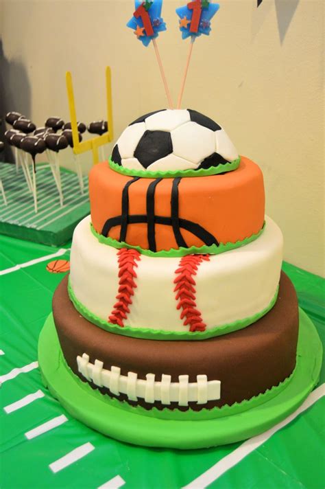 All Sports Cake Sports Birthday Cakes Sports Birthday Party Sports