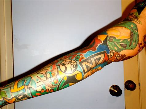 Amazing Video Game Tattoo What Games Do You See Video Game Tattoo