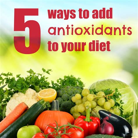 The health benefits of antioxidants