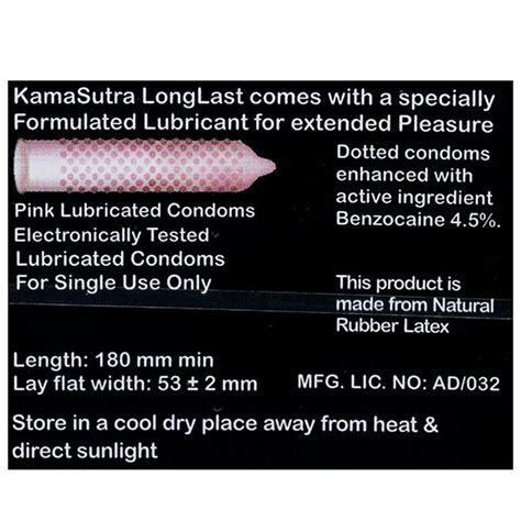 Kamasutra Longlast Condoms 3 Count Price Uses Side Effects Composition Apollo Pharmacy