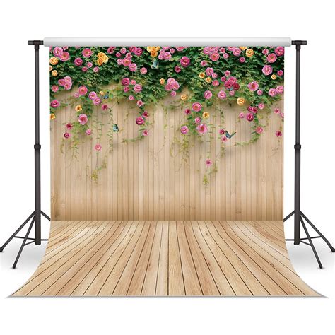 Buy Wolada 8x8ft Flower Wall Backdrop Spring Backdrop Spring Floral