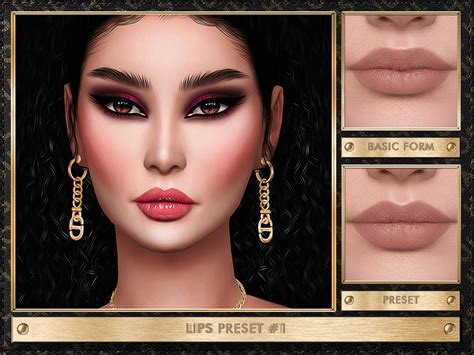 Julhaos Cosmetics Patreon Lips Preset 1 The Sims 4 Catalog