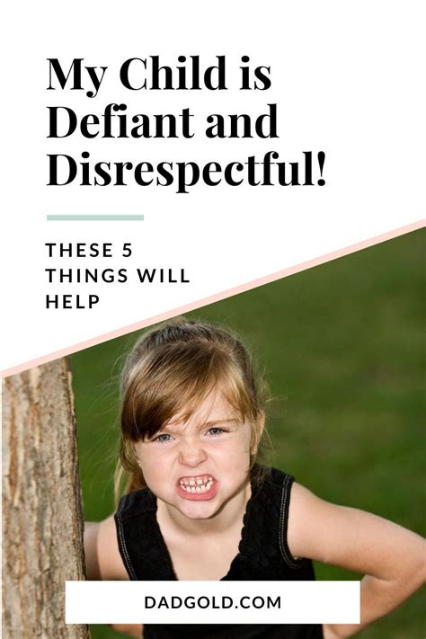 My Child Is Defiant And Disrespectful These 5 Things Will Help Dad