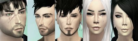 Scars Set Sims 4 Facepaint