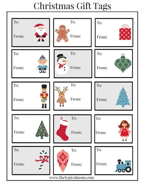 Free Printable Christmas Labels