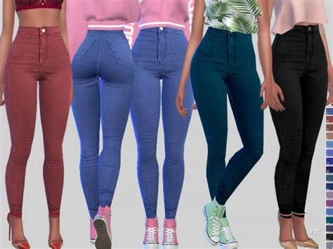The Sims Resource Harley Denim Jeans By Pinkzombiecupcakes • Sims 4