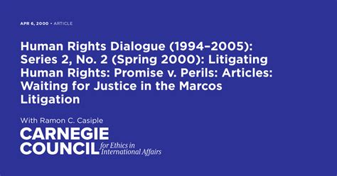Human Rights Dialogue 19942005 Series 2 No 2 Spring 2000