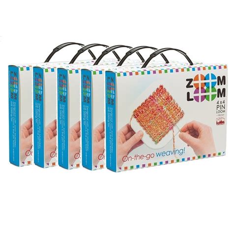 Zoom Loom 5 Pack Beginner Pin Loom Weaving Kits For Kids Party Or