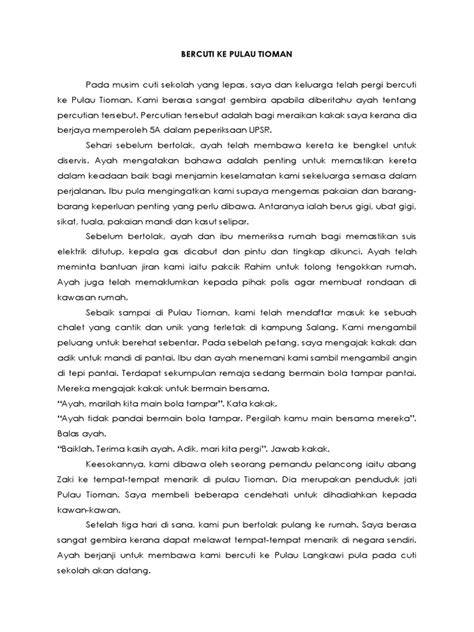Image result for contoh karangan cemerlang pt3 kokurikulum contoh karangan surat kiriman tidak rasmi pengalaman di contoh soalan karangan bahasa inggeris pt3 gong shim i Karangan Pengalaman Bercuti Di Pulau Langkawi Pt3