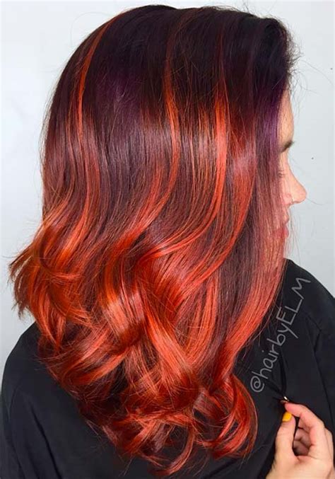 Whether you want to go for a dark red or just add subtle auburn highlights, this is. 100 Badass Red Hair Colors: Auburn, Cherry, Copper ...