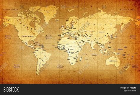 Detailed Old World Map Image And Photo Free Trial Bigstock