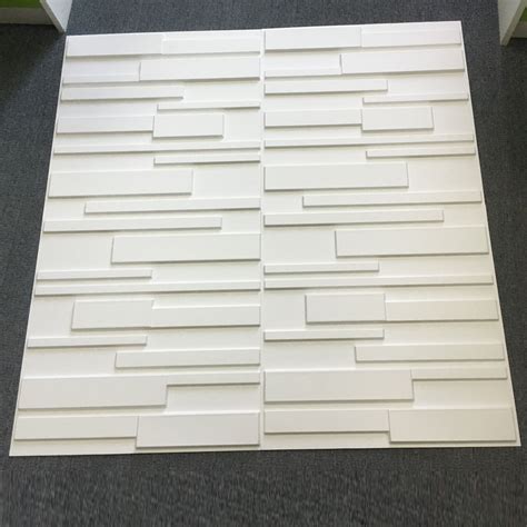 Decorative Pvc White Brick Design 3d Wall Panels 12 Tiles 32 Sf