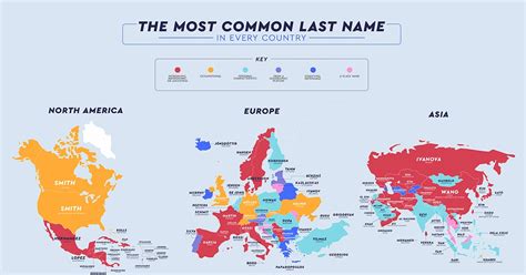 fascinating map reveals the most common surnames in every country 117000 hot sex picture