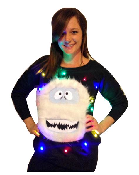 Women S Ugly Christmas Sweater Abominable Snowman Etsy