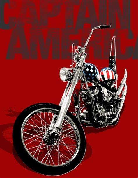 Captain America Easy Rider Chopper Original Pop Art
