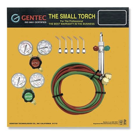 The Small Torch Basic Kit 5 Tips Oxygen And Propane With Regulators