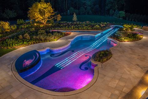Music Themed Luxury Swimming Pool Design Wins Gold Bergen County Nj