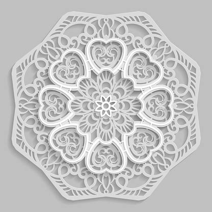 Download Lace 3d Mandala Round Symmetrical Openwork Pattern ...