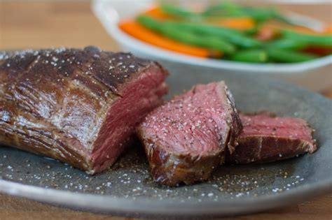 Season the beef with salt and pepper. Sous Vide Chateaubriand (Center-Cut Beef Tenderloin)