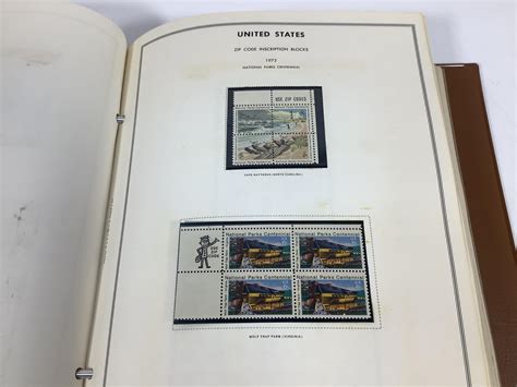 Lot United States Plate Block Album Stamps