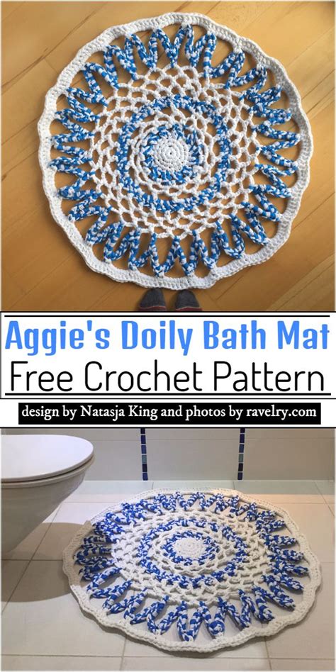 This free crochet pattern creates a classic baby crochet jacket. 15 Free Crochet Bath Mat Patterns For Your Bathroom