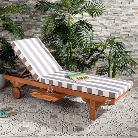 Outdoor patio lounge chairs are intended to make your outdoor space both comfortable and stylish. Newport Outdoor Modern Chaise Lounge Chair with Cushion ...
