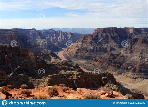 The Grand Canyon Carved By The Colorado River In Arizona United
