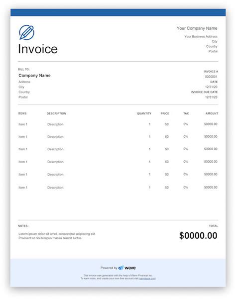 40 Monthly Invoice Template Pics Invoice Template Ideas