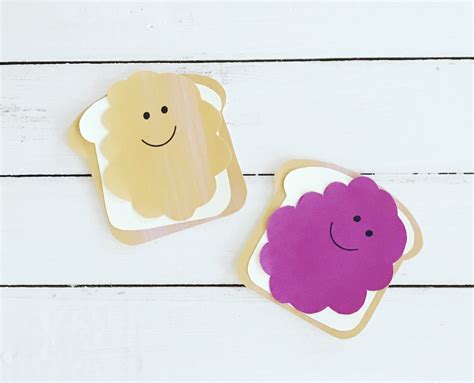Peanut Butter And Jelly Toddler Craft