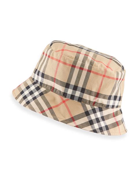Burberry Vintage Check Bucket Baby Hat Size 1 18 Months Neiman Marcus