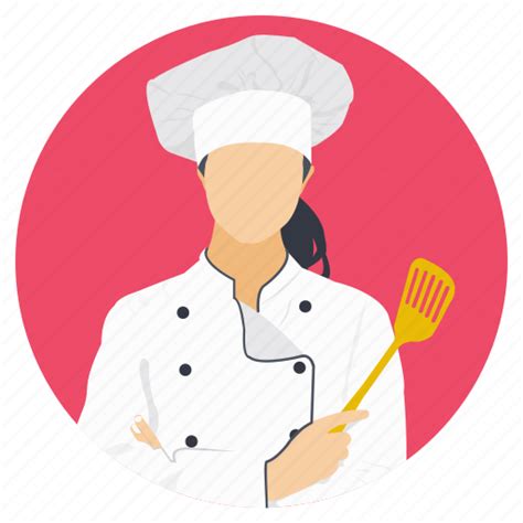 Cooking Apron Female Chef Female Cook Professional Chef Restaurant Chef Icon