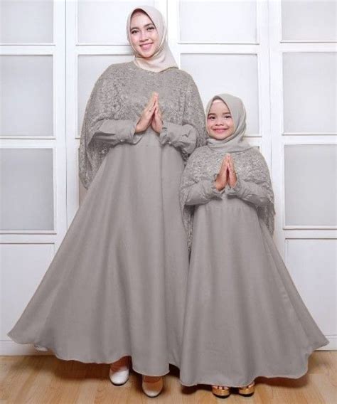 50 Koleksi Model Baju Gamis Couple Ibu Dan Anak Terbaru 2019 Wikipie