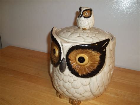 Owl Cookie Jar Vintage Collectible