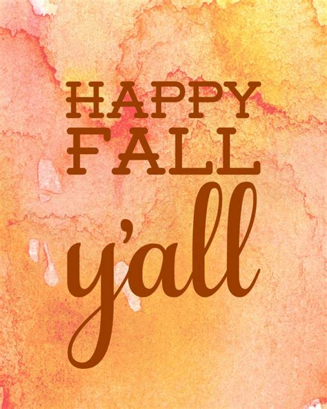 Happy Fall Yall Free Printable