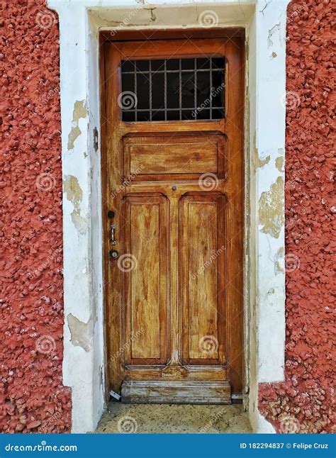 Front Door Of An Old House In A Neighborhood Of Sao Paulo Entrance