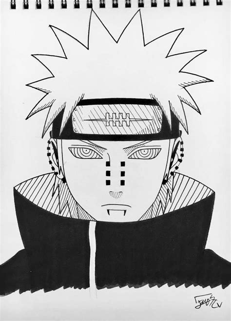 疼痛たペインによってナルトステップオンMEEがdeviantartオン Naruto drawings easy Naruto sketch drawing Naruto